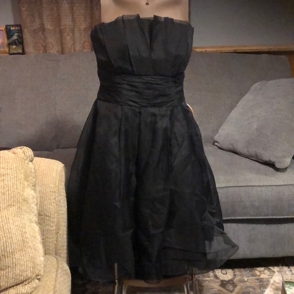 Black and white formal dress size 10 great shape